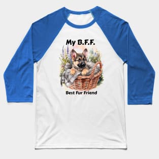 Dog - B.F.F. German Shepherd Baseball T-Shirt